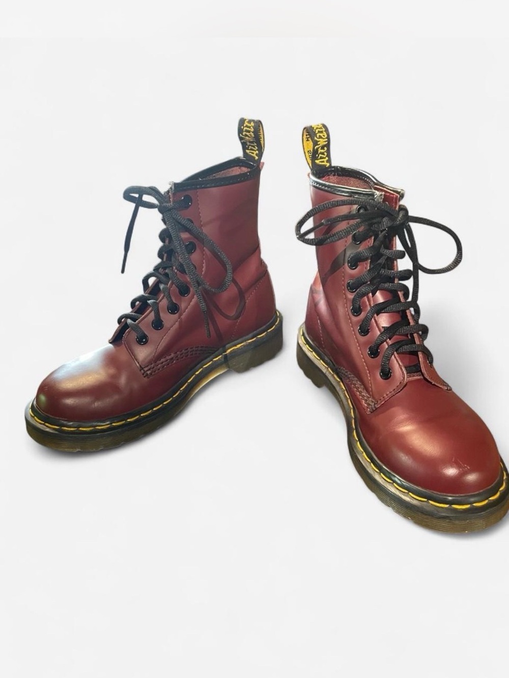 Dr. Martens 1460s Women's Cherry Red Lace-Up Combat Boots